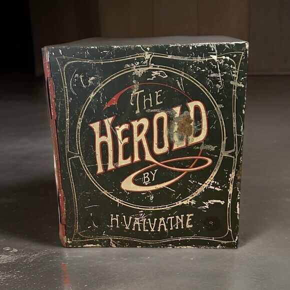 Vintage Herold Smoked Sardines Tin - General Store Display Rare Advertising - Picture 1 of 6